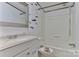 Bathroom with shower/tub combo and white vanity at 3352 Bendwood Rd, Newton, NC 28658