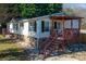 House exterior with wooden deck and stairs at 3352 Bendwood Rd, Newton, NC 28658