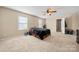 Spacious bedroom with carpeted floor and ceiling fan at 413 Landis Oak Way, Landis, NC 28088