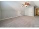 Spacious bedroom with carpet, ceiling fan and closets at 1739 Craven Hill Dr, Rock Hill, SC 29730