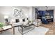 Bright living room with an open floor plan and neutral color palette at 310 Town St, Landis, NC 28088