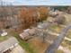 Aerial view of ranch house and surrounding property at 618 Lake Dr, Rockwell, NC 28138