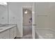 Bathroom with granite countertop and double sinks at 808 Plateau Ct, Rock Hill, SC 29730