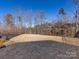 Spacious backyard with grass, trees, and a black fence at 15533 Capps Rd, Charlotte, NC 28278