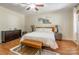 Bright bedroom with hardwood floors and neutral decor at 2005 Pinefield Ct, Gastonia, NC 28056