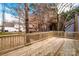 Large wooden deck overlooking backyard at 316 Reed Creek Rd, Mooresville, NC 28117