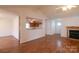 Spacious living room with a fireplace and hardwood floors at 622 Court Side Dr, Salisbury, NC 28147