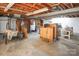 Unfinished basement offers ample storage space at 216 Delview Dr, Cherryville, NC 28021