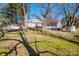 Large backyard with shed and trees at 241 4Th N Ave, Taylorsville, NC 28681