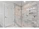 Modern bathroom with a large walk-in shower at 4395 Pine Harbor Dr, Denver, NC 28037