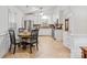 Kitchen with stainless steel appliances and an eat-in area at 9406 Hinson Dr, Matthews, NC 28105