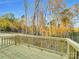 Wooden deck overlooks a wooded area at 1308 Carmel Rd, Lancaster, SC 29720