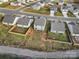 Aerial view of homes showcasing community layout and backyards at 654 Lancelot Dr, Richburg, SC 29729