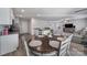 Open dining area with wood table and chairs, near kitchen at 654 Lancelot Dr, Richburg, SC 29729