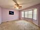 Spacious bedroom with bay window and carpet at 2617 Tuckton Ct, Charlotte, NC 28262