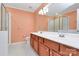 Bathroom boasts double sinks, a shower, and an updated vanity at 2945 Parks Lafferty Rd, Concord, NC 28025