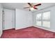 Bedroom with double door closet and neutral decor at 2945 Parks Lafferty Rd, Concord, NC 28025