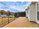 Deck with wrought iron railing overlooking backyard at 2945 Parks Lafferty Rd, Concord, NC 28025