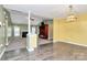 Bright dining room with hardwood floors and chandelier at 2945 Parks Lafferty Rd, Concord, NC 28025