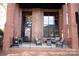 Brick patio with seating area and grill at 555 E Catawba St, Belmont, NC 28120