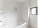 Unfinished bathroom with white subway tile and bathtub at 1119 Poplar St, Albemarle, NC 28001
