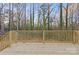 Wooden deck overlooking a private wooded backyard at 120 Sills Dr # 45, Salisbury, NC 28146