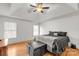 Main bedroom with hardwood floors and tray ceiling at 128 Ferguson Ridge Rd, Clover, SC 29710