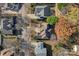 House's aerial view showcasing its location and neighborhood at 10113 Allison Taylor Ct, Cornelius, NC 28031