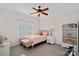 Charming bedroom with a twin bed and built-in shelving at 10113 Allison Taylor Ct, Cornelius, NC 28031