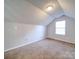 Cozy bedroom with vaulted ceiling and carpet at 11116 Northwoods Forest Dr, Charlotte, NC 28214