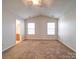 Spacious bedroom with carpet and ceiling fan at 11116 Northwoods Forest Dr, Charlotte, NC 28214