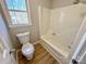 Clean bathroom with a bathtub, shower, and toilet at 2117 Arden Dr, Monroe, NC 28112