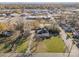 An aerial perspective of a property, highlighting its location within a neighborhood at 318 N Elm St, Marshville, NC 28103