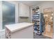 Closet with built-in shelves for shoes and clothes, and counter space at 318 N Elm St, Marshville, NC 28103