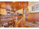 Grand staircase with wooden banisters and intricate woodwork at 318 N Elm St, Marshville, NC 28103