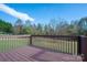 Wooden deck with views of the backyard and surrounding landscape at 501 Mt Sinai Church Rd # 18, Shelby, NC 28152