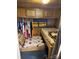 Small bedroom with a built-in bunk bed and closet at 101 Lake View Dr, Mount Gilead, NC 27306