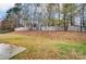 Spacious backyard with wooden fence and mature trees at 1061 Sundance Dr, Gastonia, NC 28054