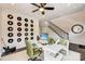Home office with a view, modern desk and comfortable seating at 703 Hoke Ln, Davidson, NC 28036