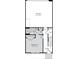 Lower level floorplan showcasing a bedroom, bathroom, garage, and storage at 711 Hoke Ln, Davidson, NC 28036