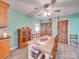 Farmhouse-style dining area with wood table and rustic decor at 313 Holt Rd, Albemarle, NC 28001