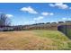 Backyard view featuring a fence and view of neighboring houses at 3611 Antrim Pl, Kannapolis, NC 28081