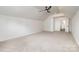 Spacious bedroom with vaulted ceiling and carpeted floor at 8823 Dartmoor Pl, Mint Hill, NC 28227