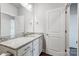 Bathroom with granite countertop and single sink vanity at 11808 Glenwood Dr, Locust, NC 28097