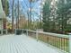 Deck overlooking backyard with shed and trees at 151 Paseo Dr, Mooresville, NC 28117