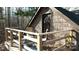Private deck with entry to a cabin in the woods at 633 Weston Acres Rd, Fort Lawn, SC 29714