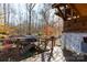 Hot tub on deck overlooking a wooded area at 633 Weston Acres Rd, Fort Lawn, SC 29714