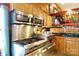 Modern kitchen with stainless steel appliances and wood cabinets at 633 Weston Acres Rd, Fort Lawn, SC 29714