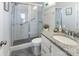 The bathroom includes a shower, toilet, and vanity with granite countertop at 19108 Beecher Commons Dr, Huntersville, NC 28078