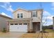 Two-story home with brick front and attached garage at 509 Olympia Way, York, SC 29745